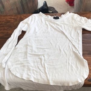 White, long sleeve shirt